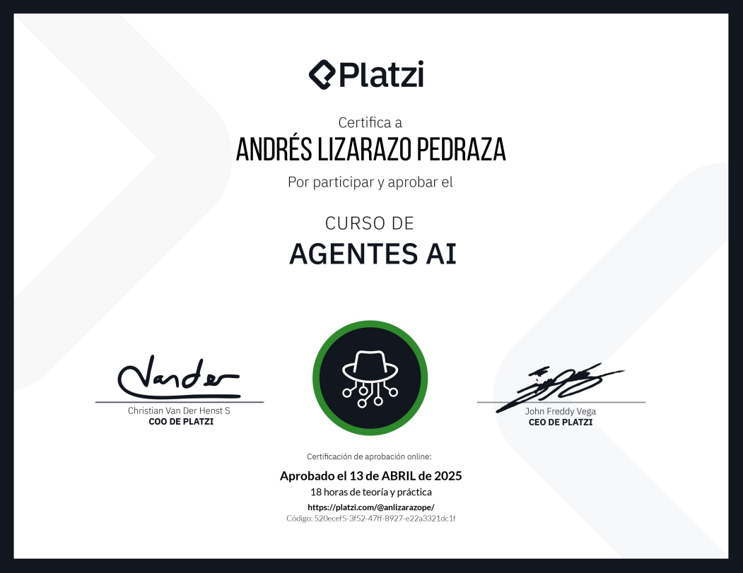 Certificado Agentes AI